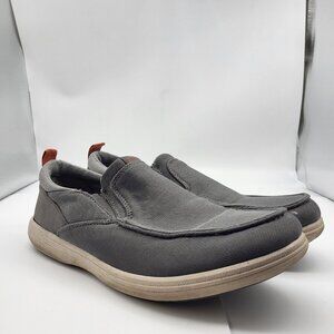 Earth Origins Flynn sz 12 slip on Vegan Boat shoes walking gray mesh casual